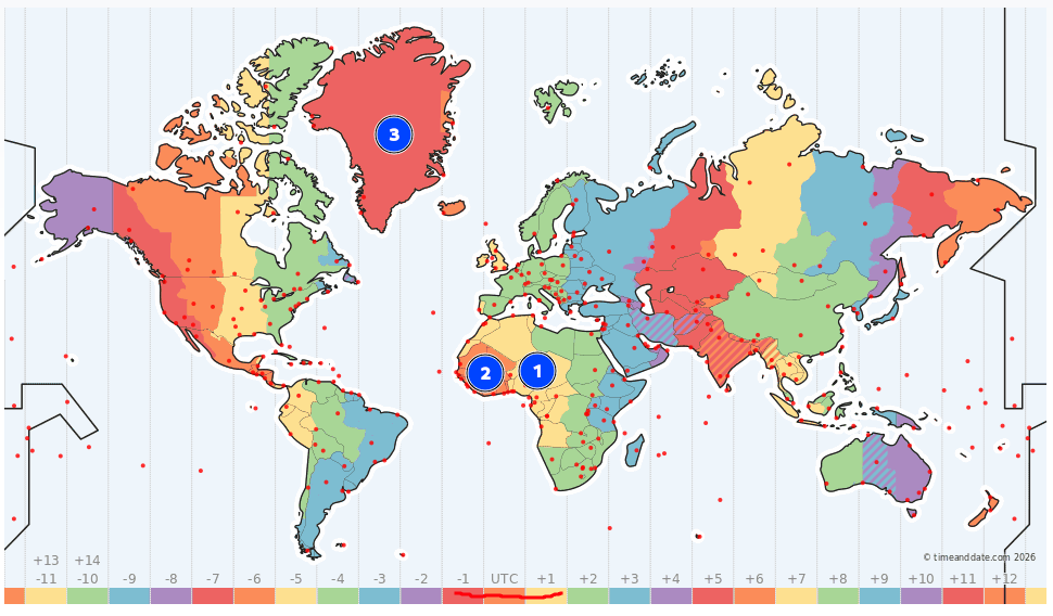 Affected timezone